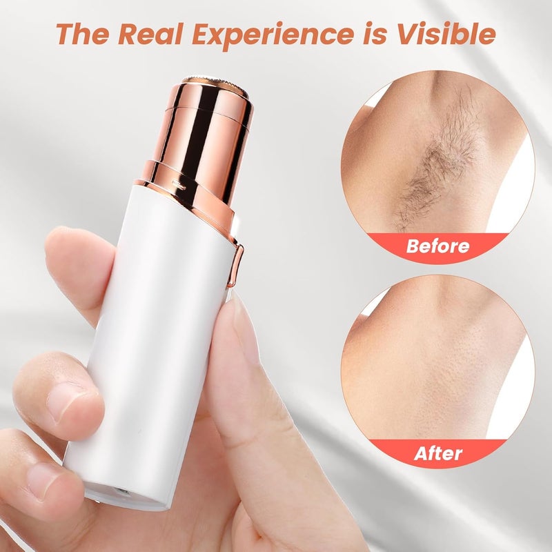 claities Facial Hair Remover for Women Shaver for Women Painless Face Shaver -Mini Hair Remover, Electric Razor Shaver Portable Bikini Epilator for Lips, Chin, Armpit, Peach Fuzz,Neck, Cheek as Seen on TV - Image 4